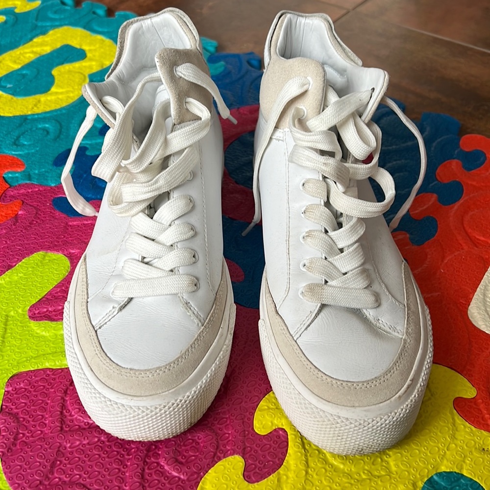 Rag & bone Womens high top leather sneakers